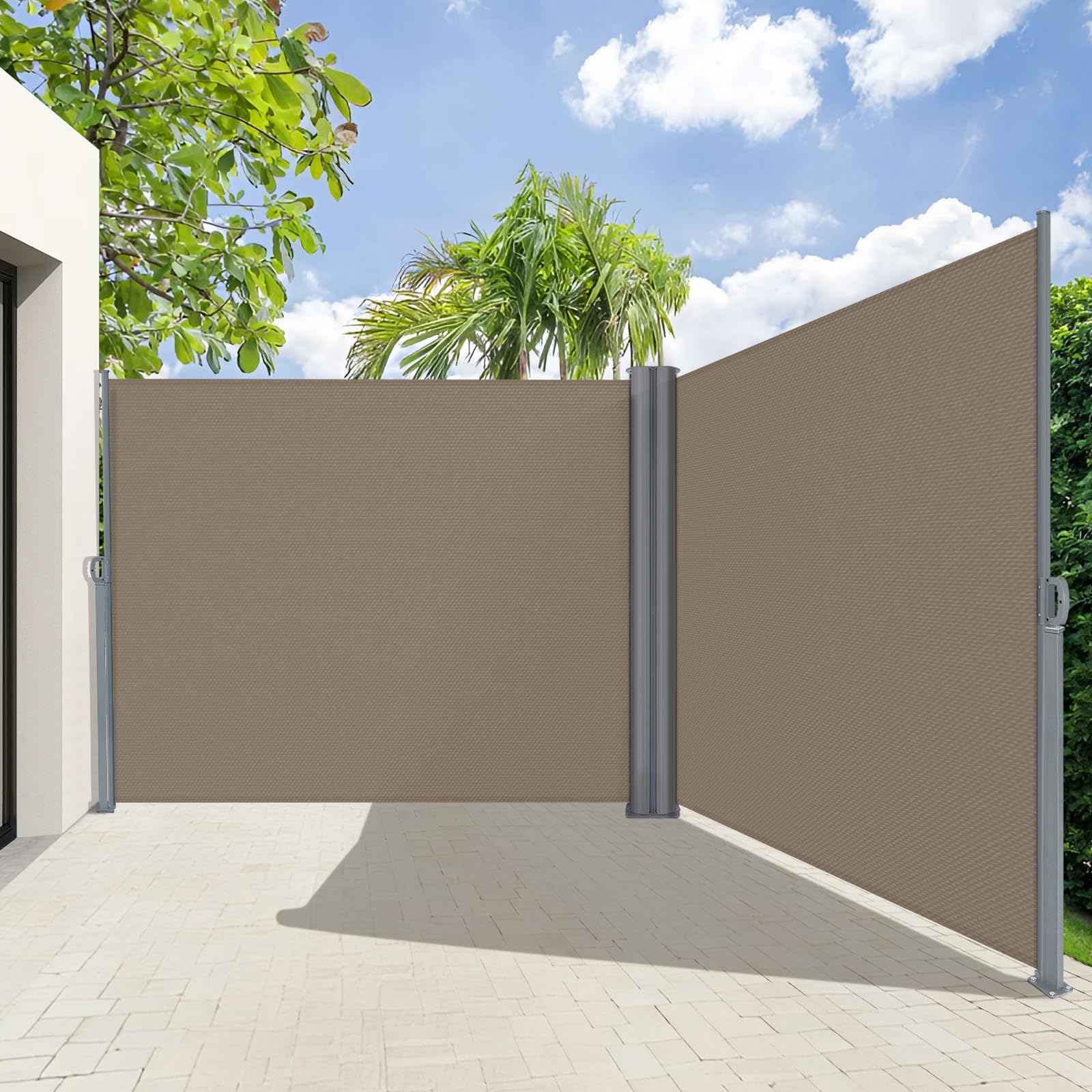 Retractable Side Awning Folding Privacy Screen