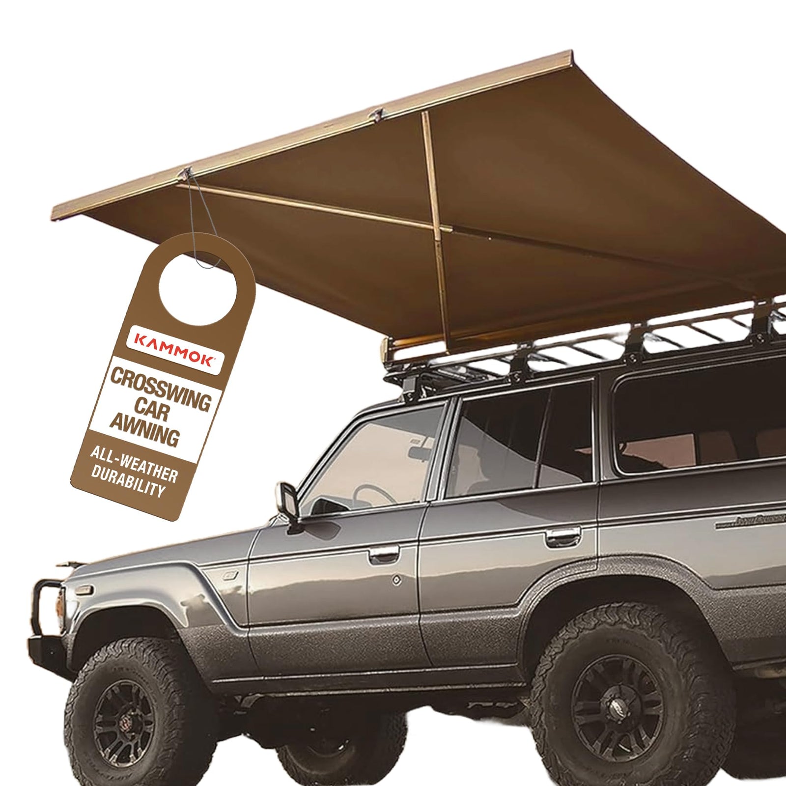 5ft Desert Tan Quick-Deploy No-Support Vehicle Awning