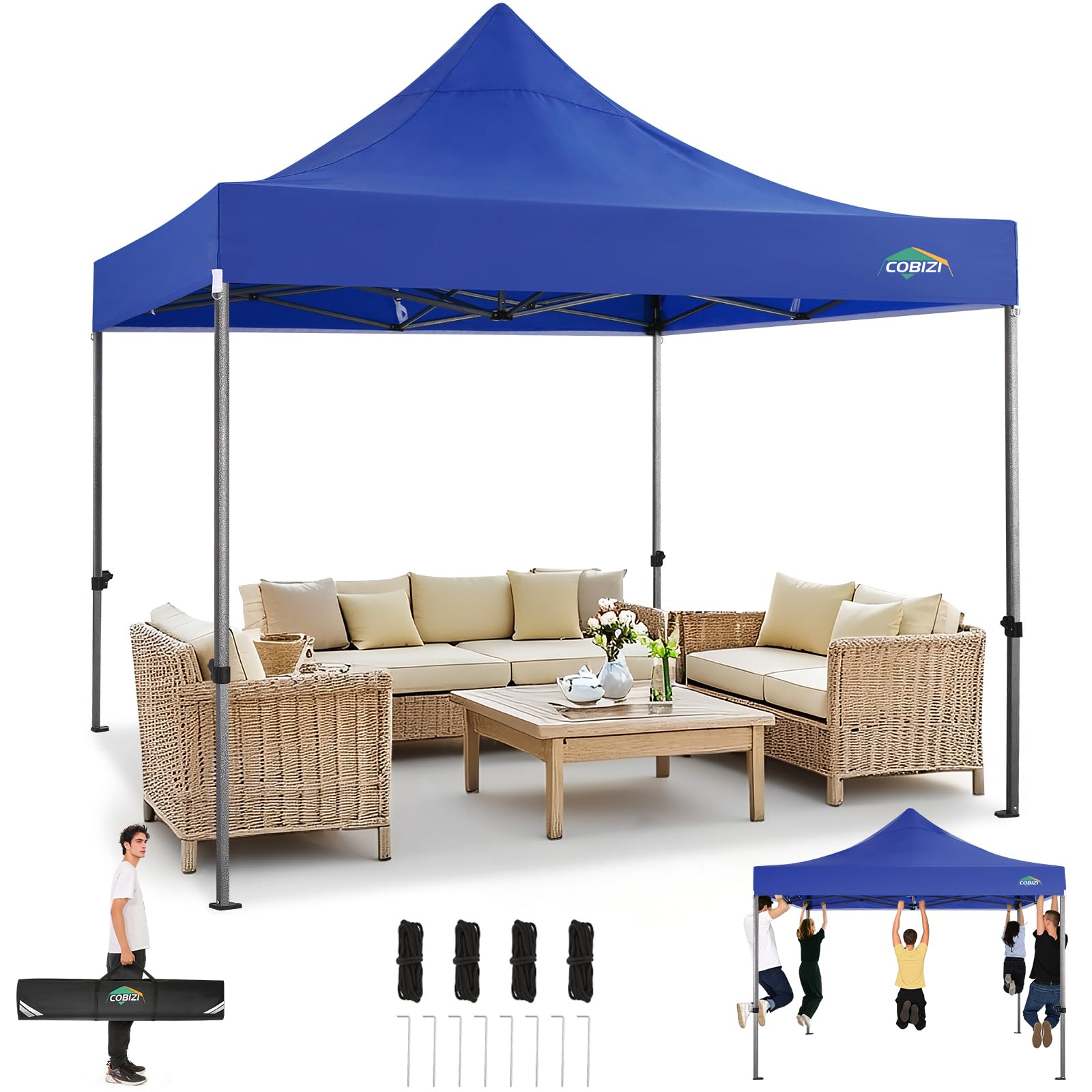 10x20 Commercial Heavy-Duty Pop-Up Party Canopy Tent