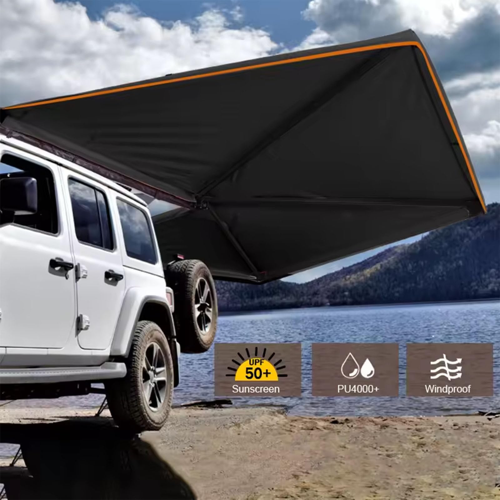 270° Automatic Retractable Vehicle Side Awning