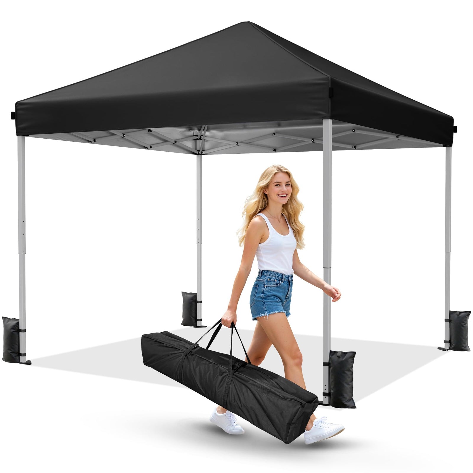 Instant Pop-Up Portable Canopy Tent with Sandbags