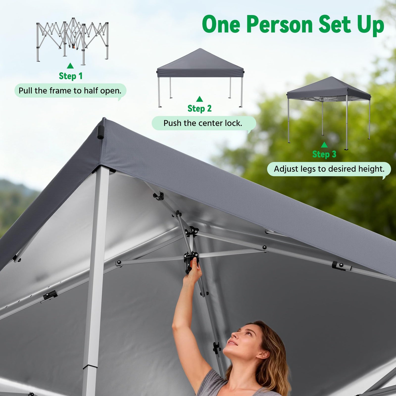 Instant Pop-Up Portable Canopy Tent with Sandbags