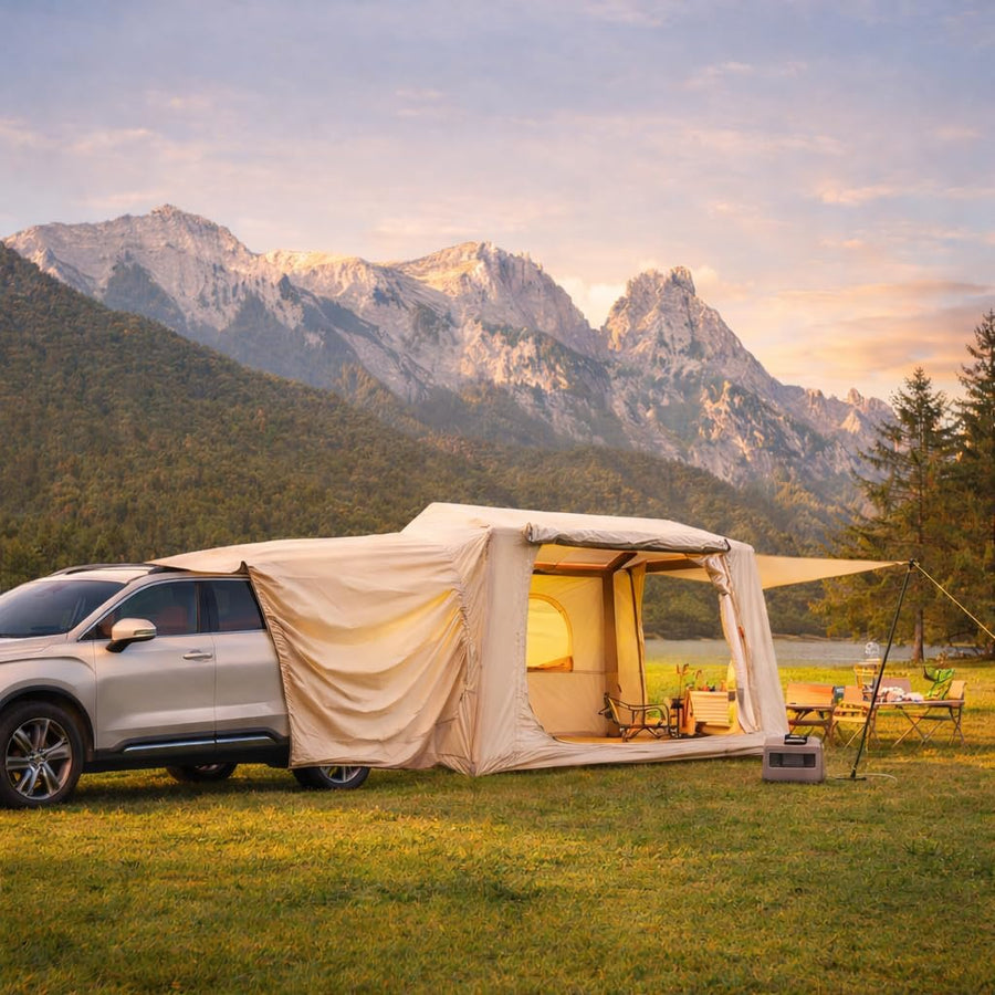 4-6 Person Inflatable SUV Camping Tent with Awning