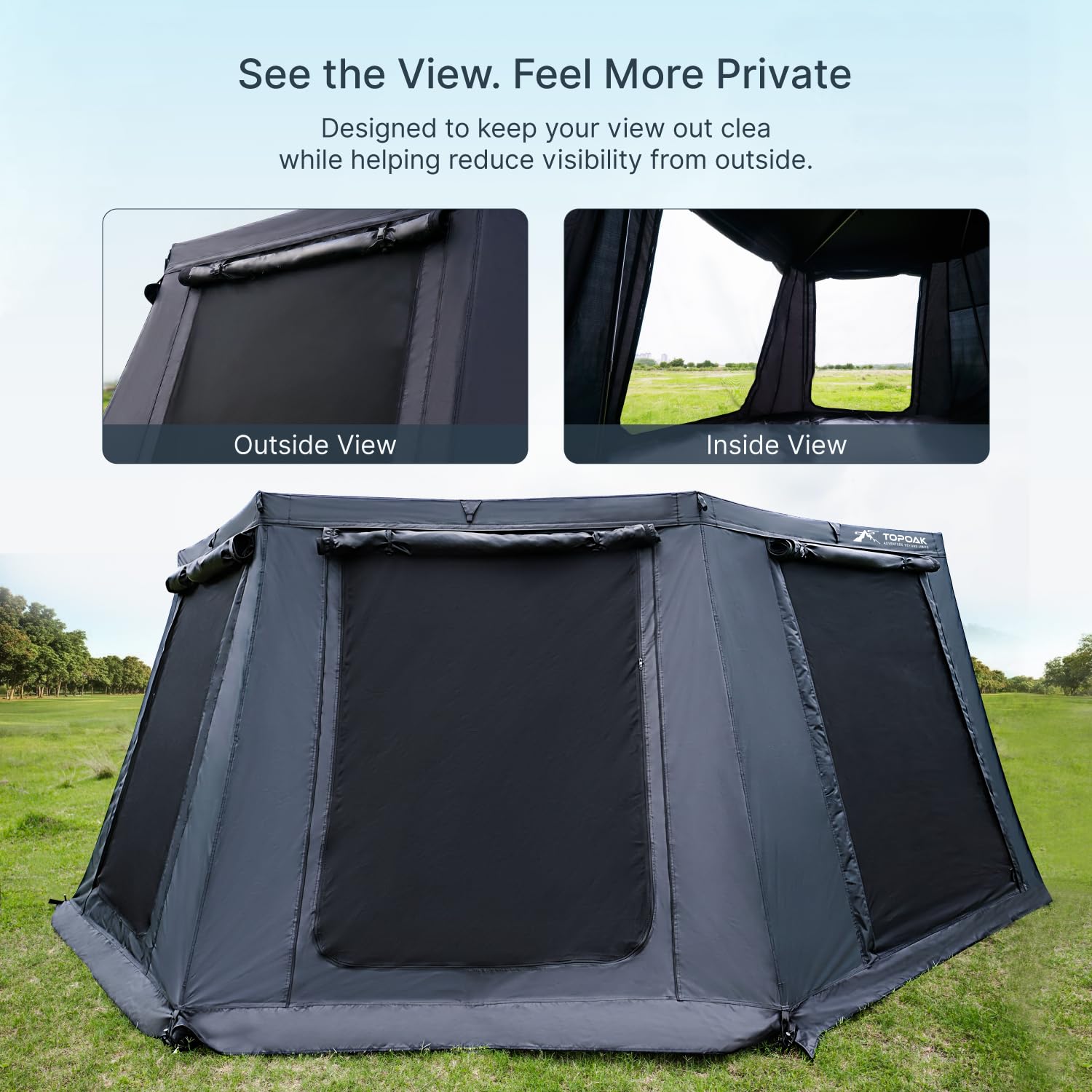 Driver-Side 270° Vehicle Awning Room with Floor Mat