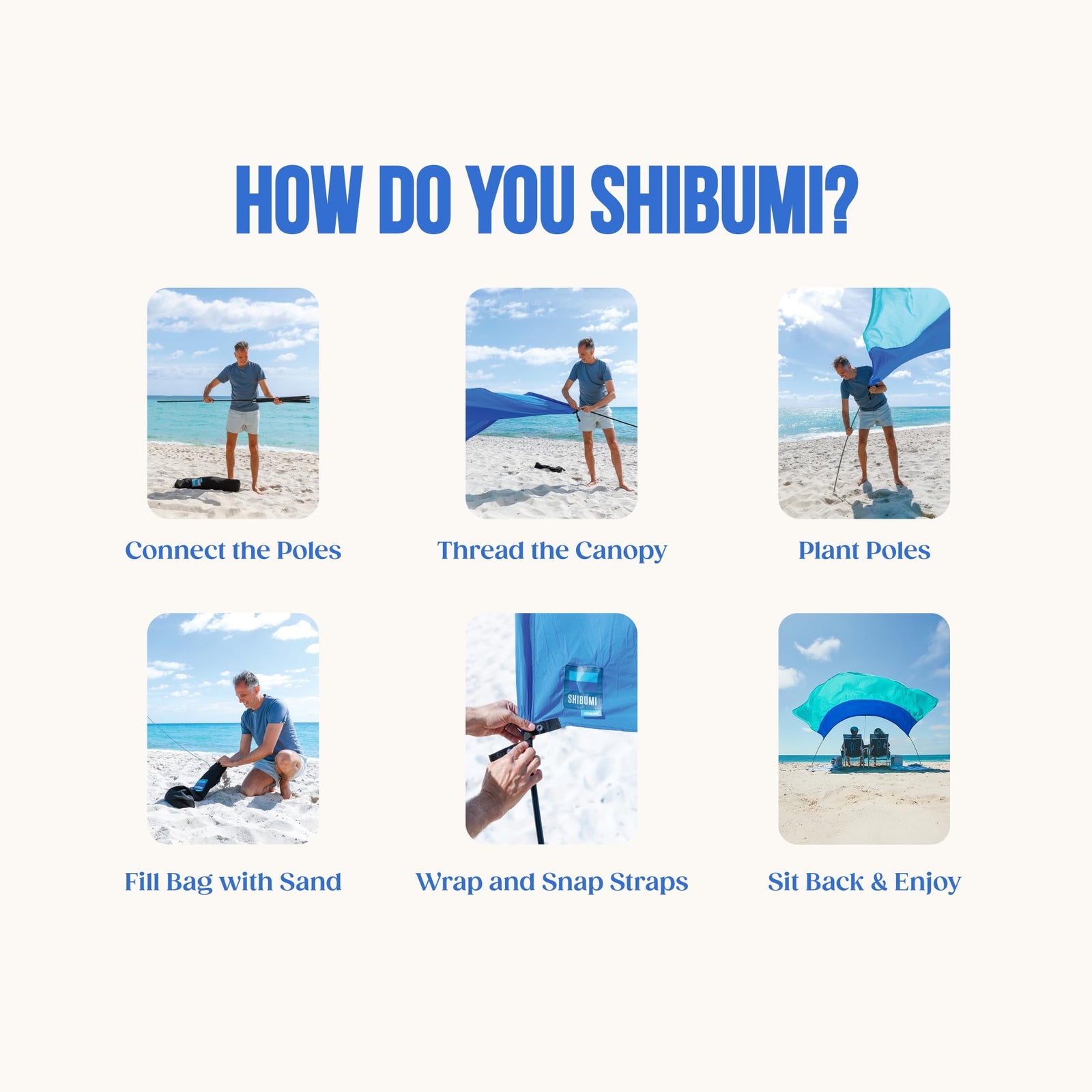 Shibumi Current Beach Shade Canopy for Sun Protection