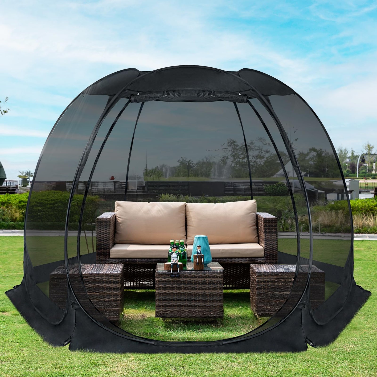 Alvantor Pop-Up Screen House Tent with Mosquito Netting