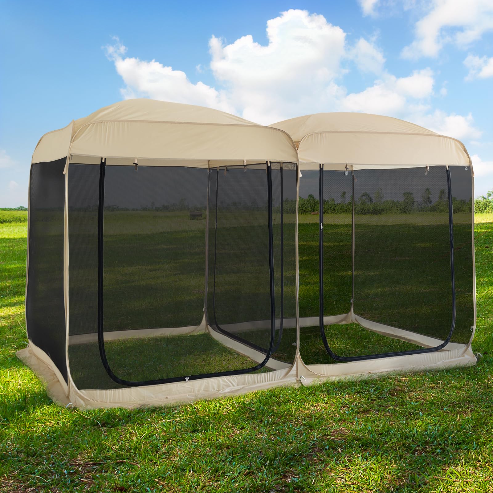 Alvantor Pop-Up Screen House Tent with Mosquito Netting
