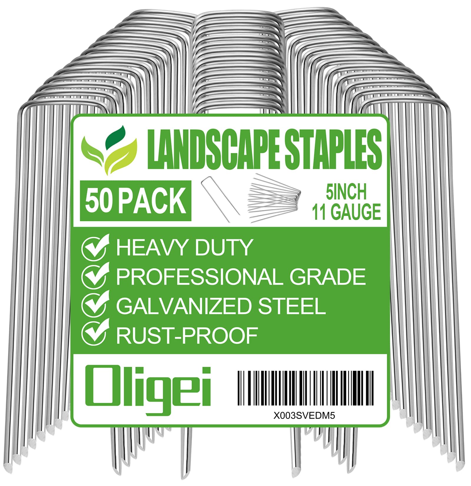 Galvanized U-Shaped Garden Stakes for Landscaping