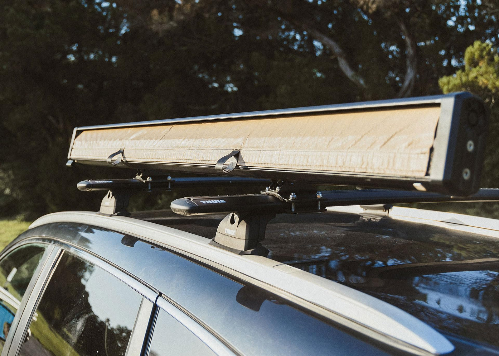 5ft Desert Tan Quick-Deploy No-Support Vehicle Awning