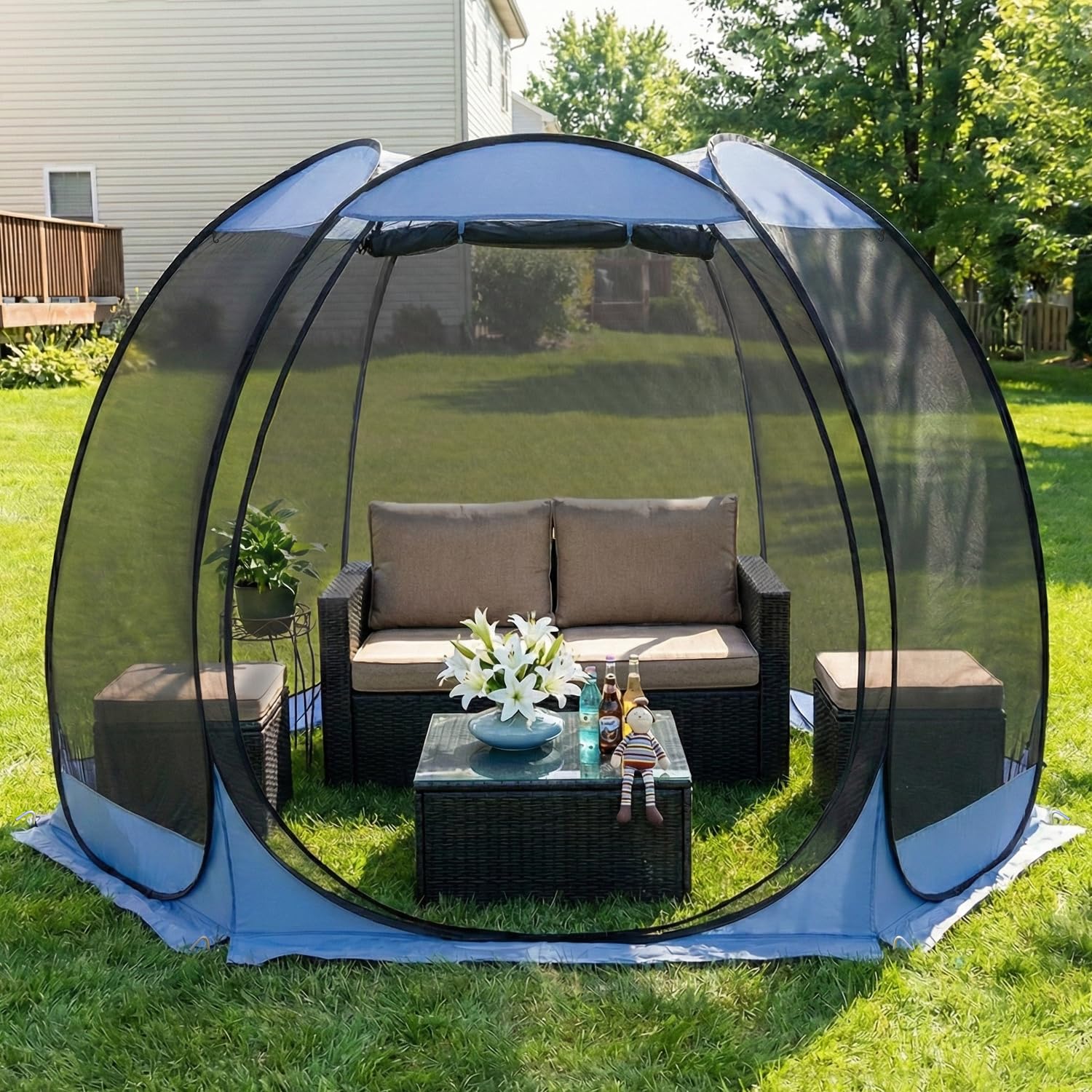 Alvantor Pop-Up Screen House Tent with Mosquito Netting