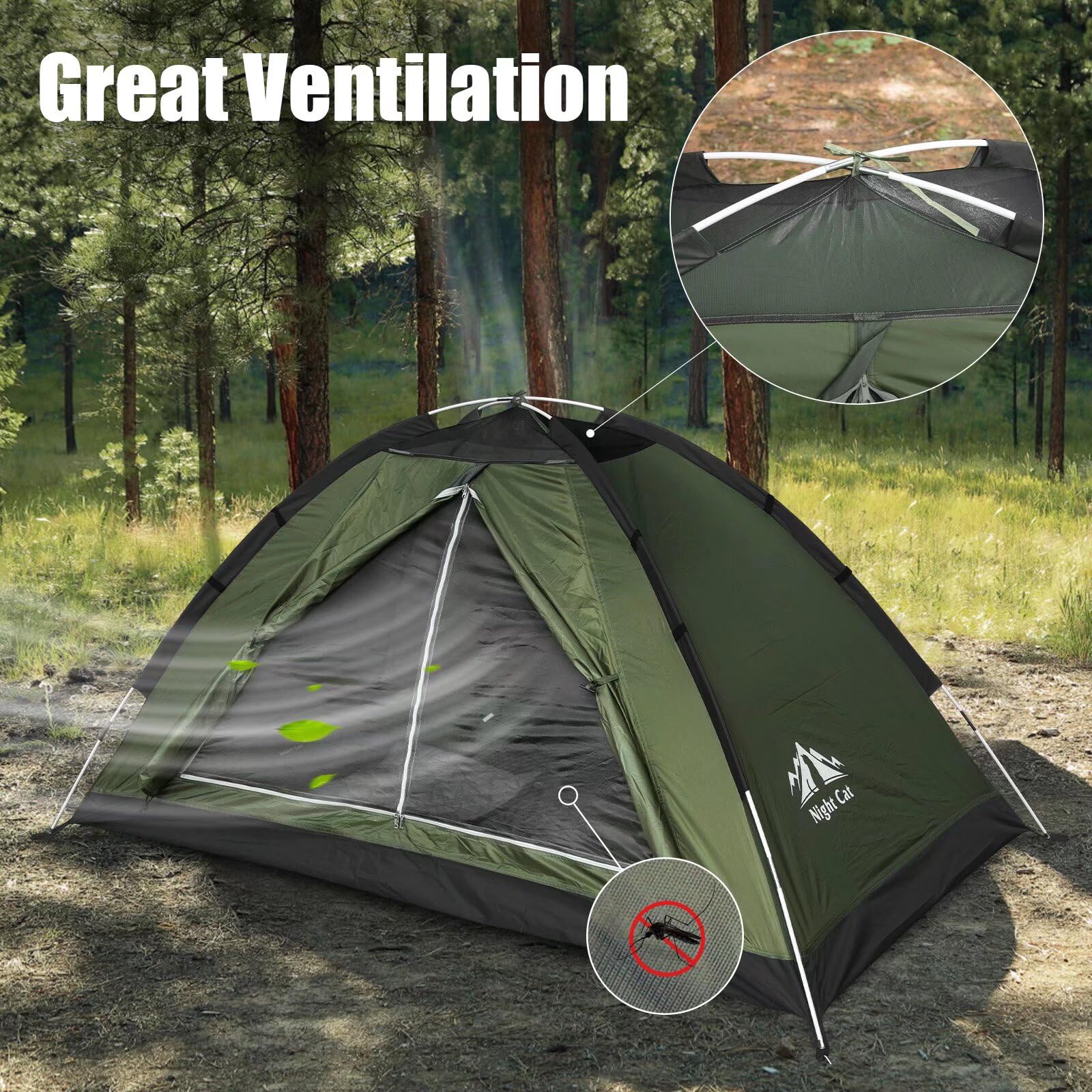 1-2 Person Lightweight Waterproof Backpacking Tent
