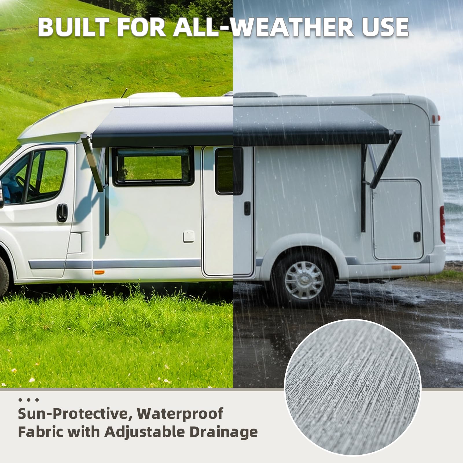 EROMMY Electric Modular Retractable RV Awning Kit