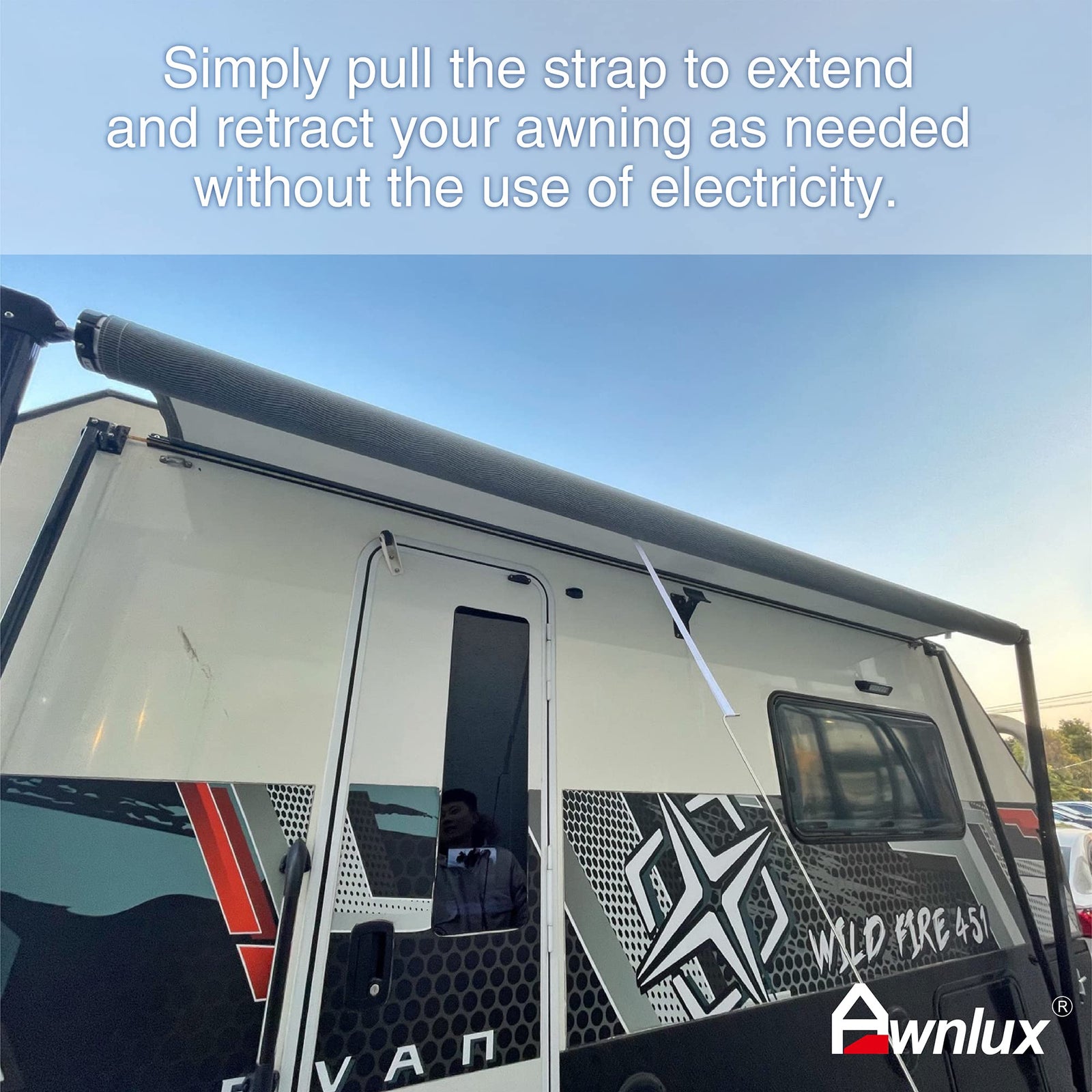 Awnlux Motorized Modular RV Awning for Campers