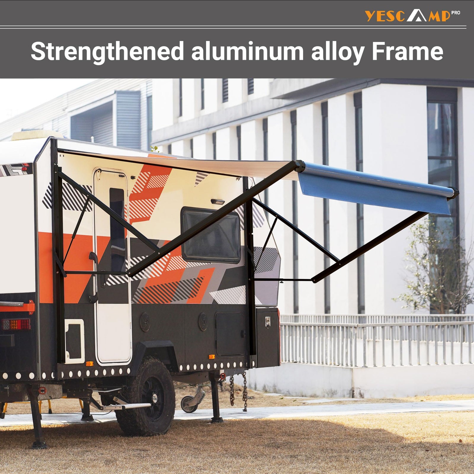 Motorized Retractable RV Awning Complete Kit for Trailers