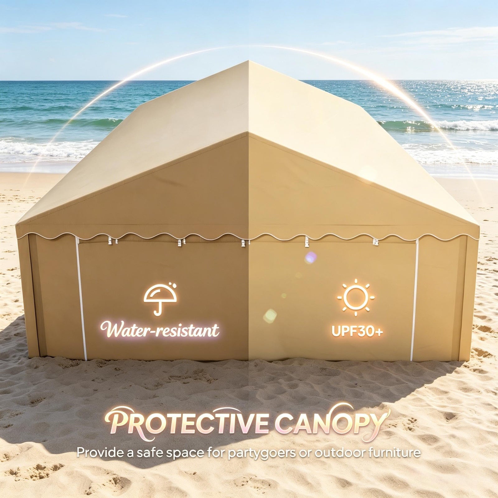 Heavy-Duty Pop-Up Event Canopy Tent with Sidewalls