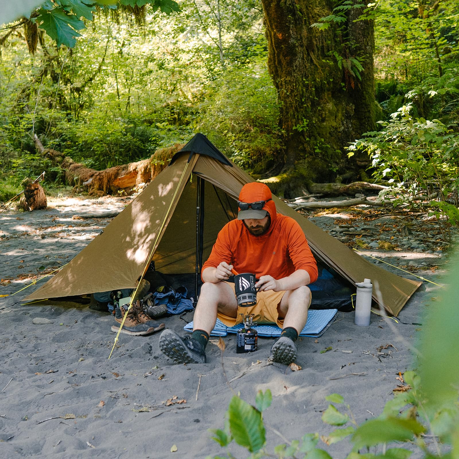1-Person Ultralight Waterproof Backpacking Tent