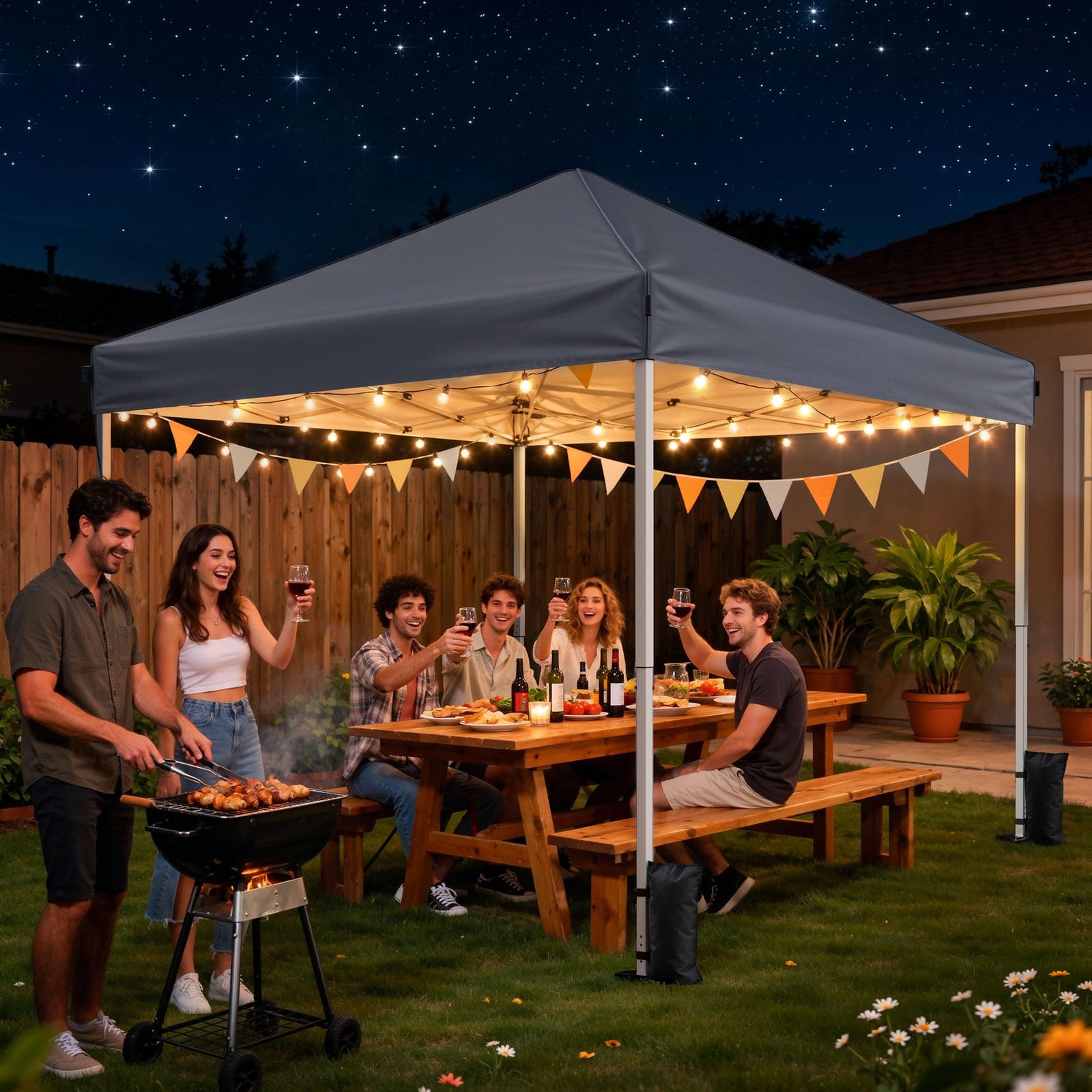 Instant Pop-Up Portable Canopy Tent with Sandbags
