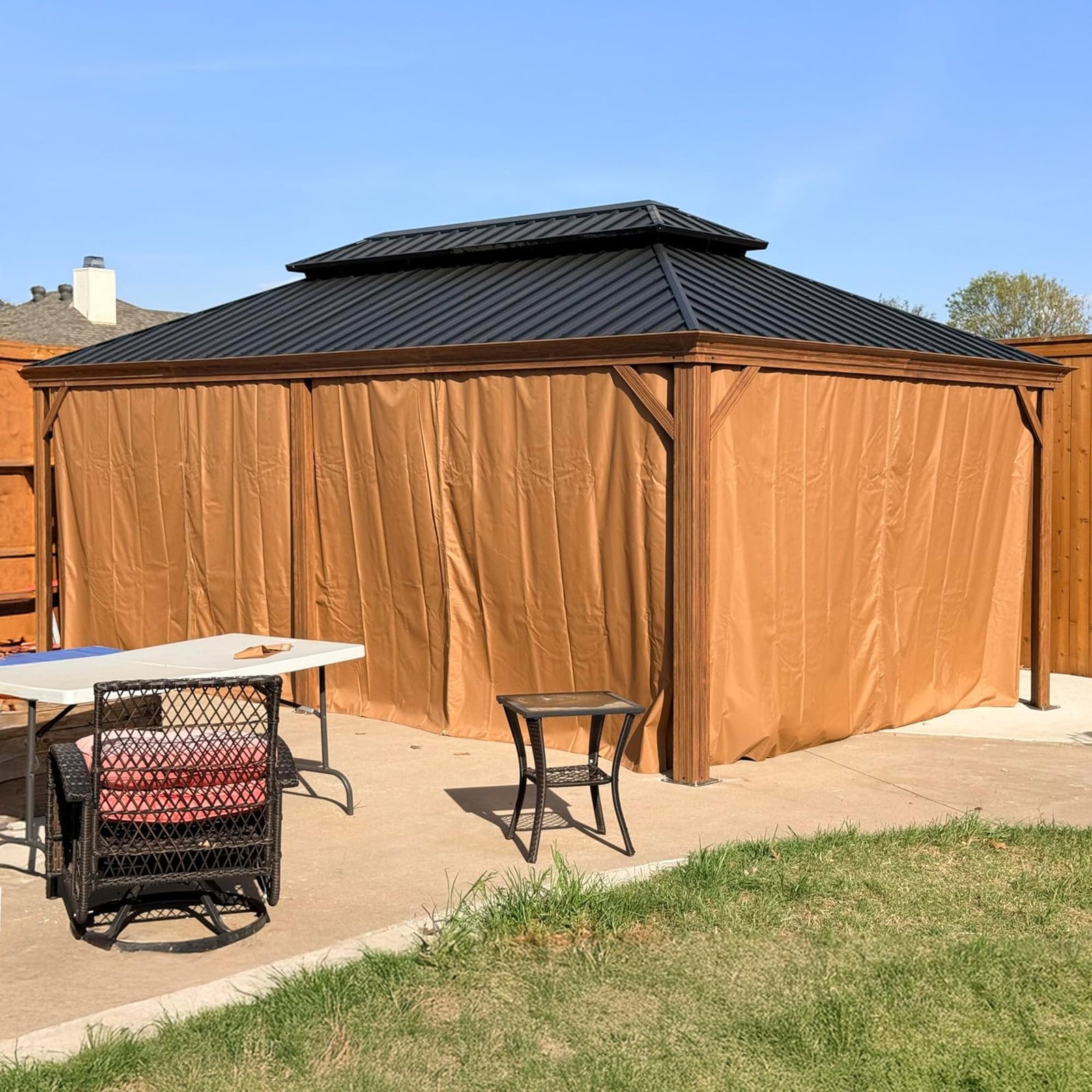 PURPLE LEAF Palace Hardtop Gazebo and Sunroom Kit