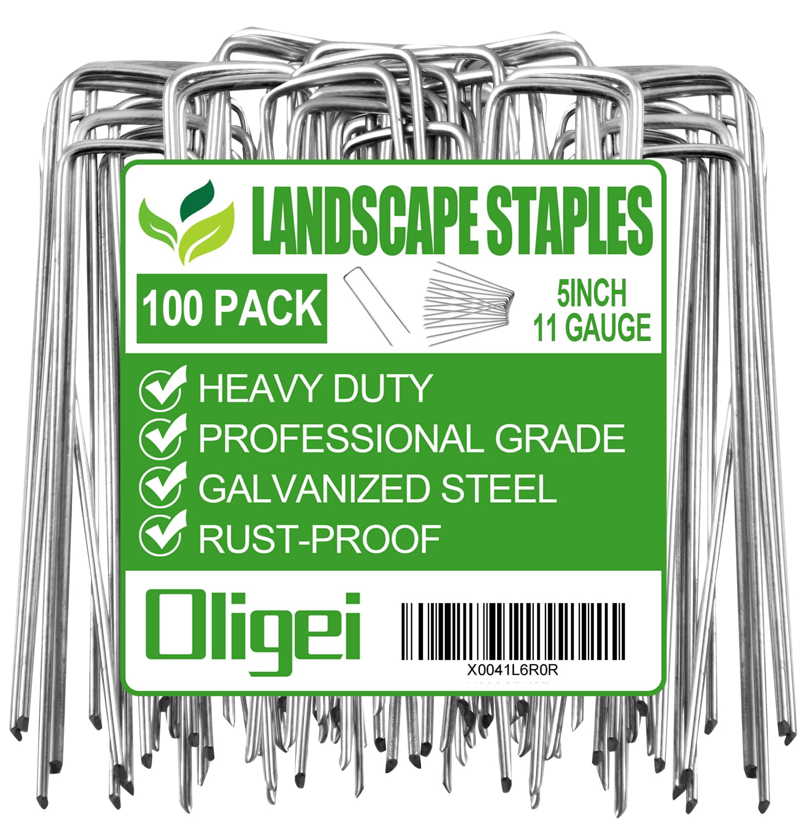 Galvanized U-Shaped Garden Stakes for Landscaping