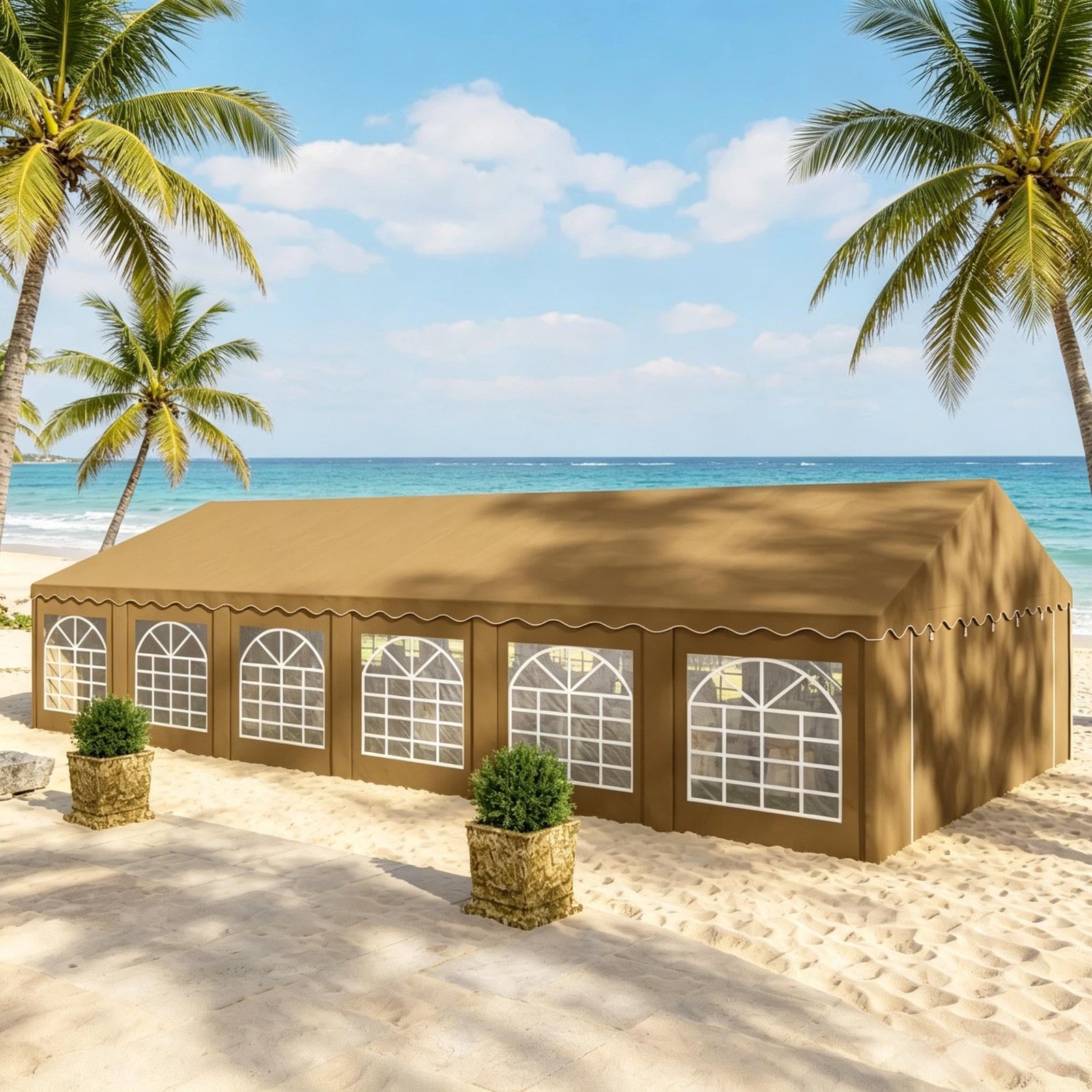 Heavy-Duty Pop-Up Event Canopy Tent with Sidewalls