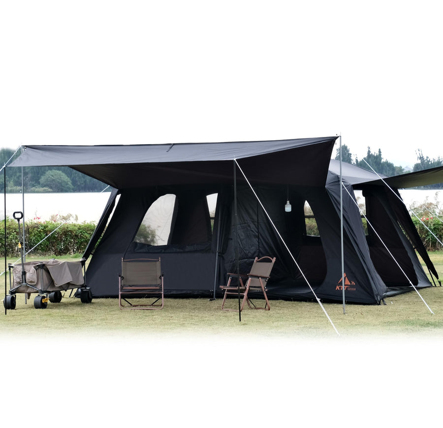6-14 Person Waterproof Cabin Tent with 2 Rooms