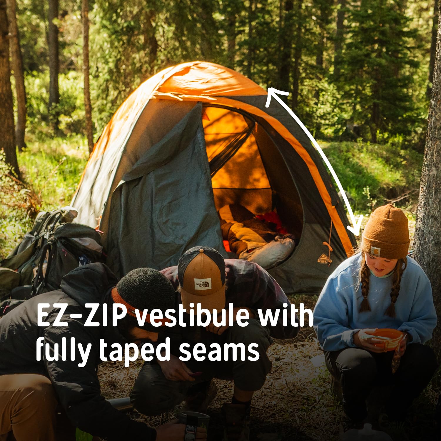 Kelty Grand Mesa 3-Season Backpacking Tent with Vestibule