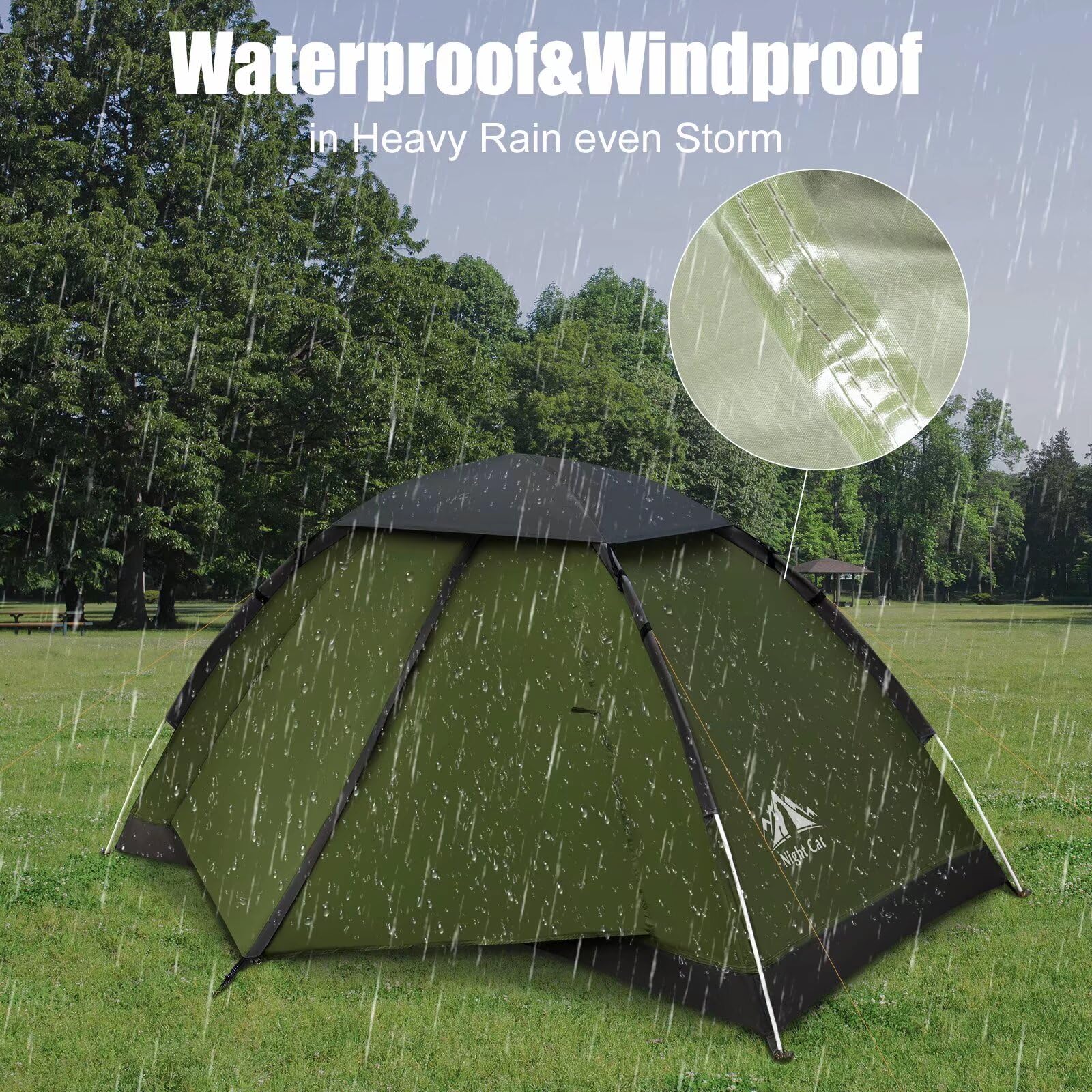 1-2 Person Lightweight Waterproof Backpacking Tent
