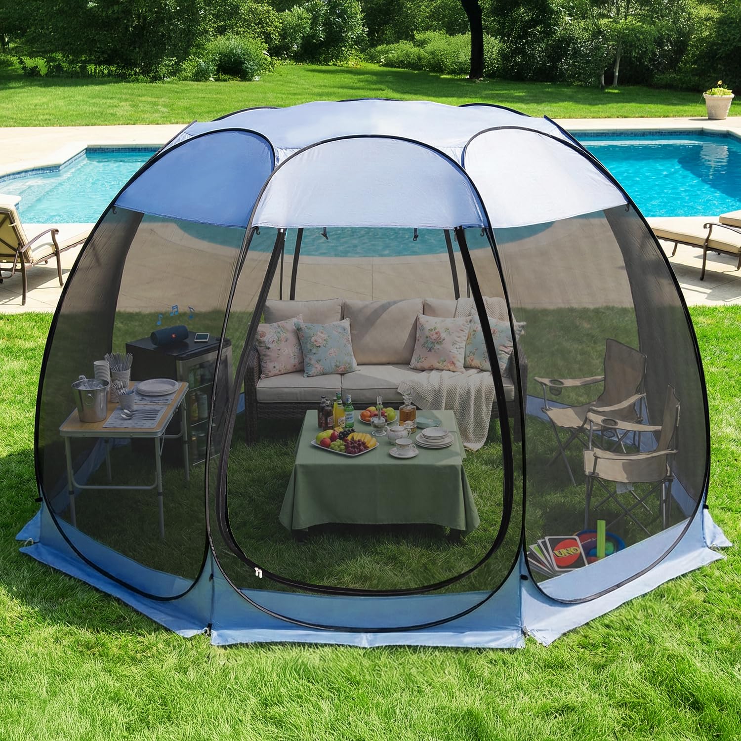 Alvantor Pop-Up Screen House Tent with Mosquito Netting