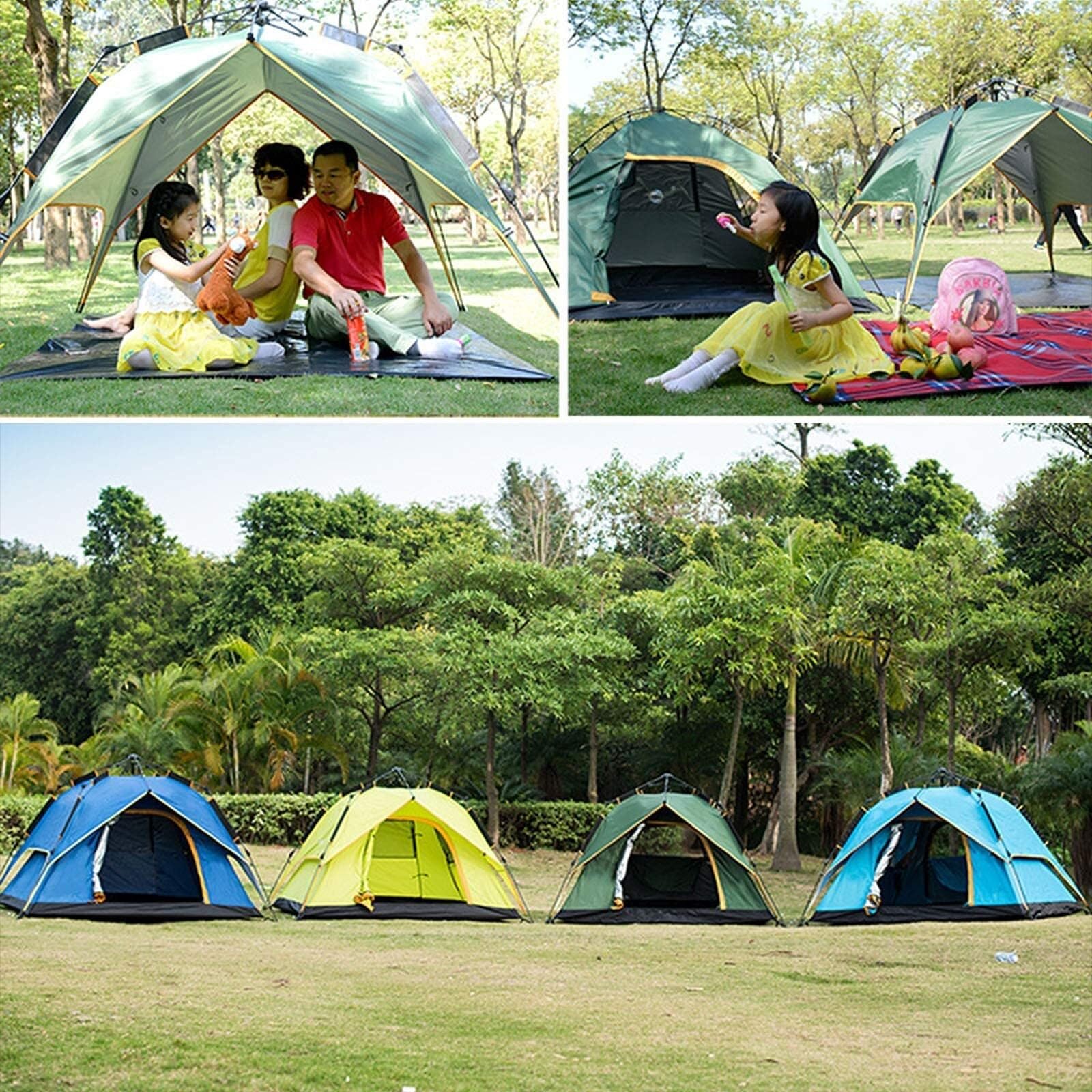 2-Person Compact Waterproof Windproof Camping Tent