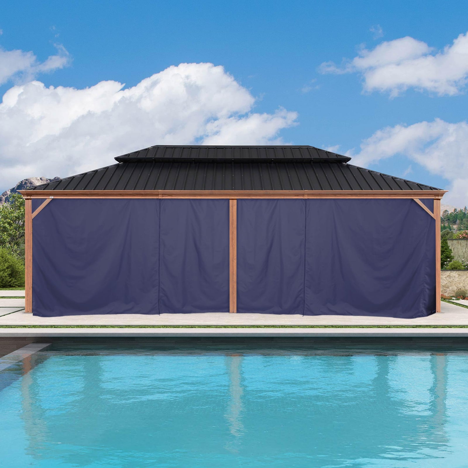 PURPLE LEAF Palace Hardtop Gazebo and Sunroom Kit