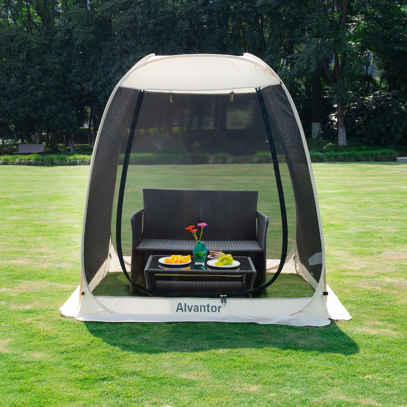 Alvantor Pop-Up Screen House Tent with Mosquito Netting