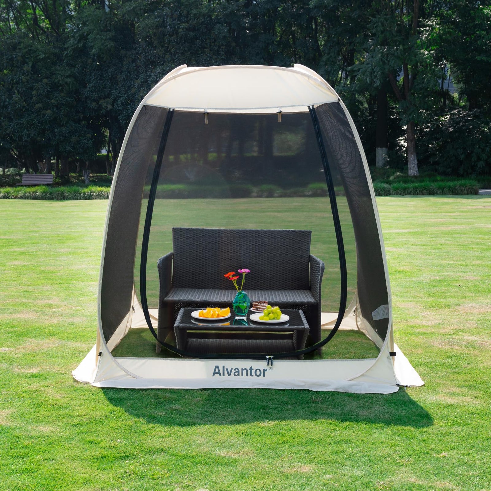 Alvantor Pop-Up Screen House Tent with Mosquito Netting