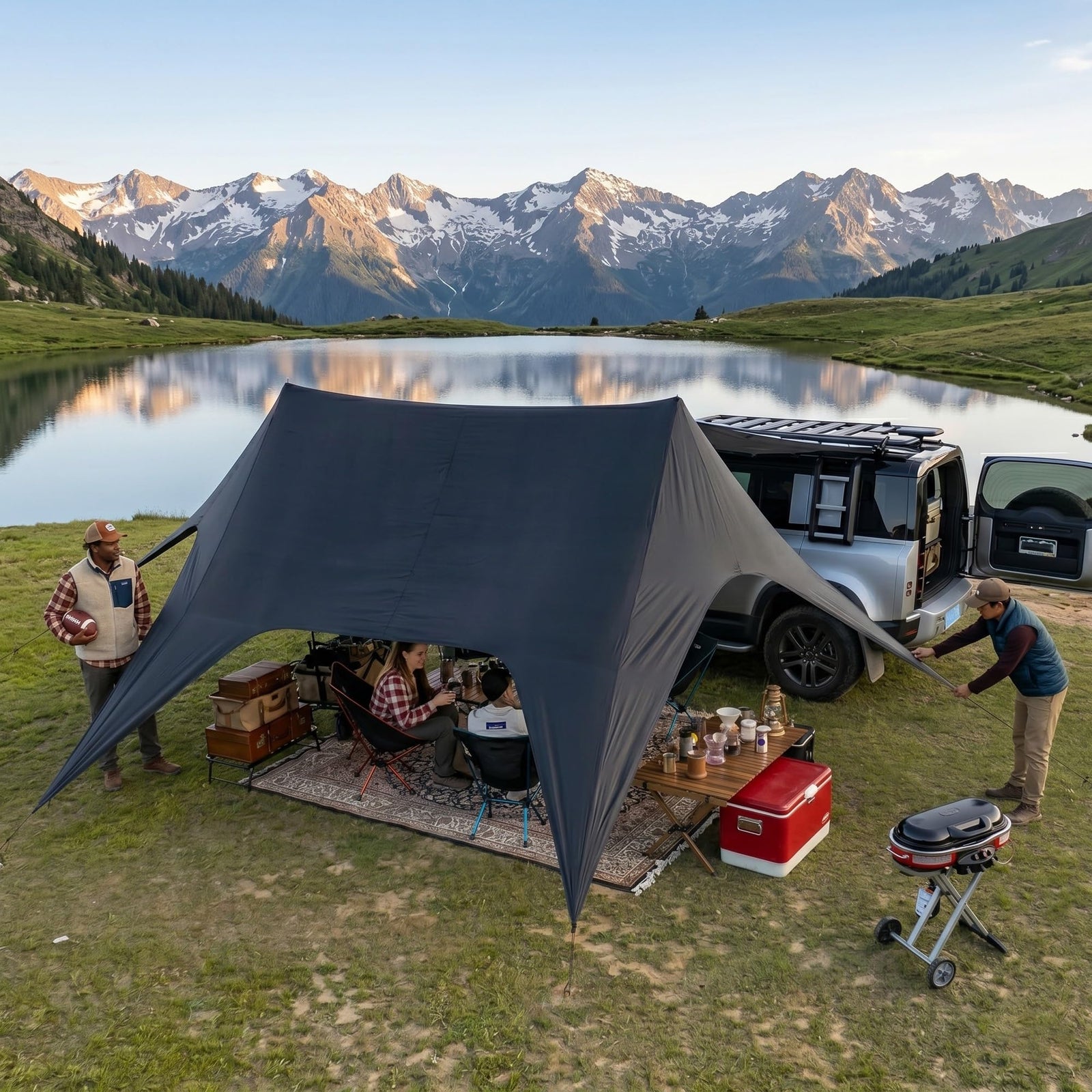20.6x18FT Swallow-Tail UV Sun Shade Canopy Tent