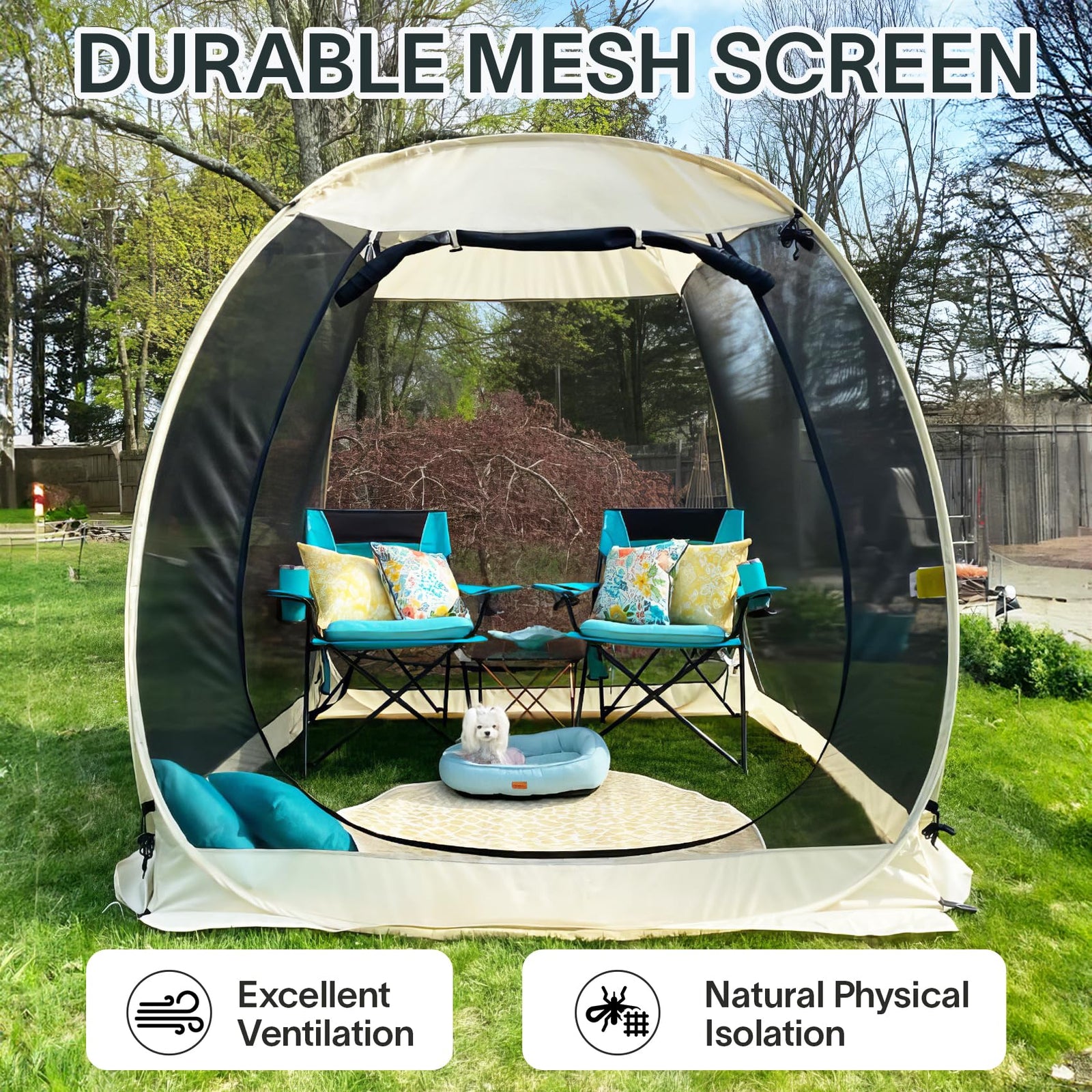 Alvantor Pop-Up Screen House Tent with Mosquito Netting