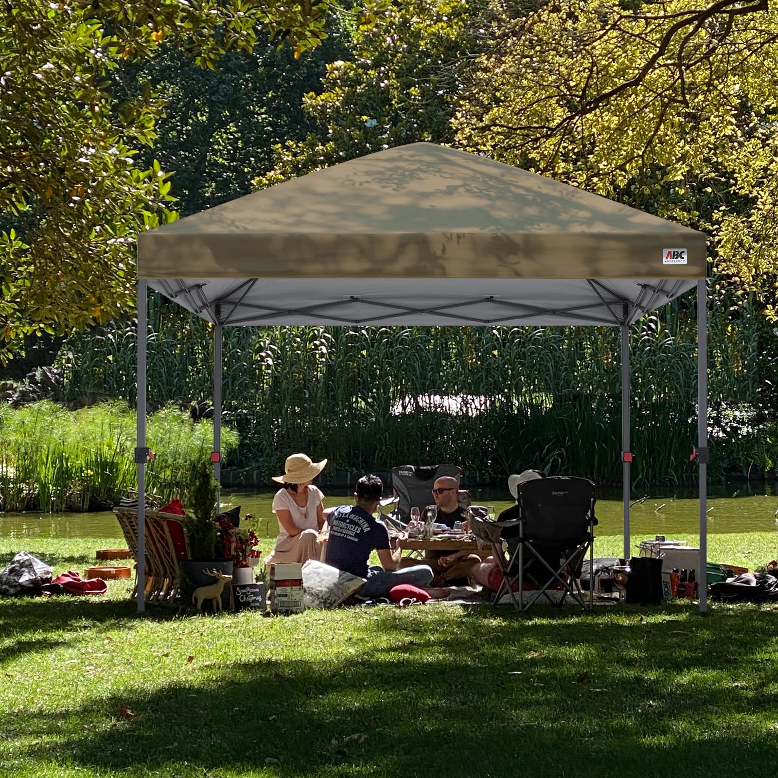 10x10 Heavy-Duty Pop-Up Canopy Tent with Sandbags