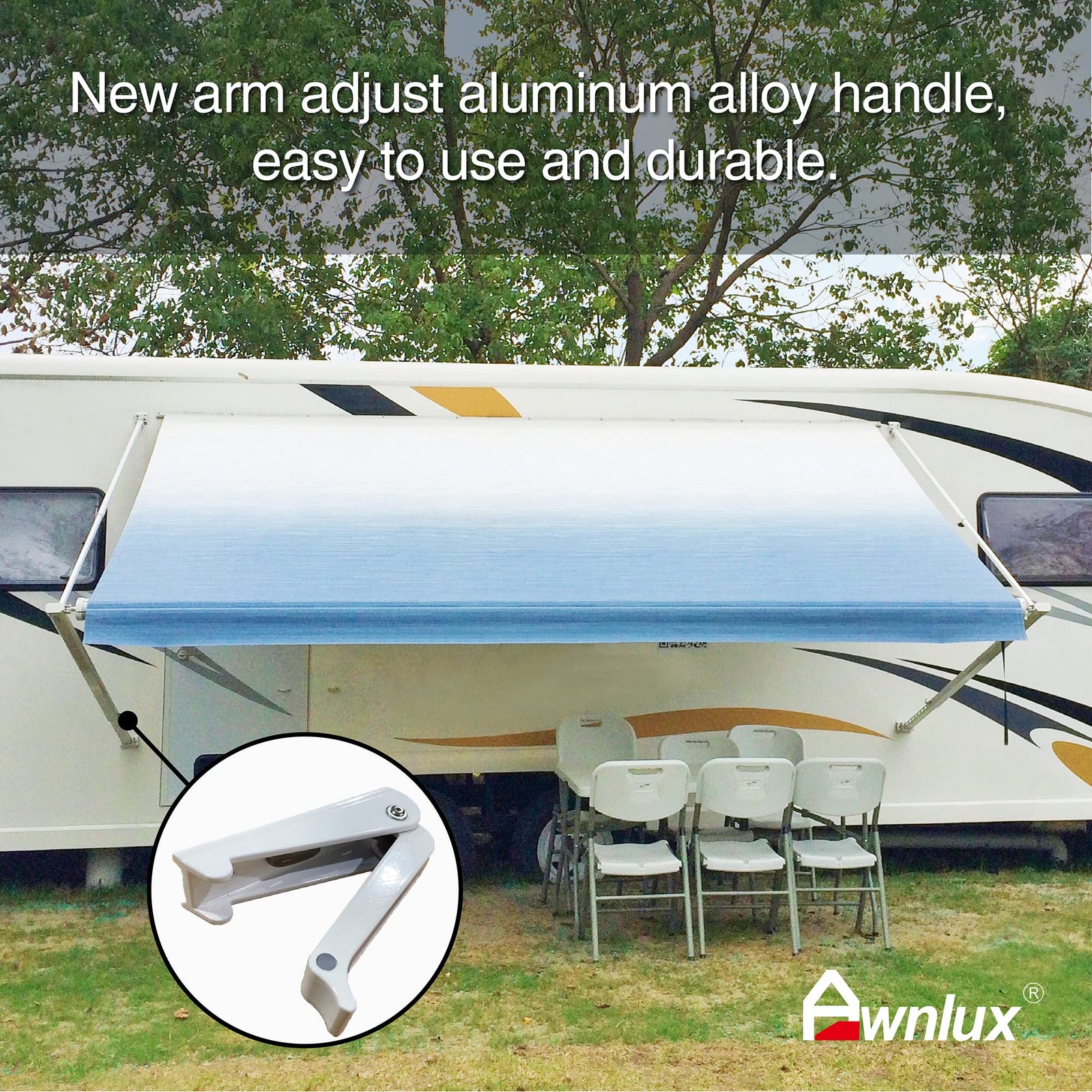 Awnlux Motorized Modular RV Awning for Campers