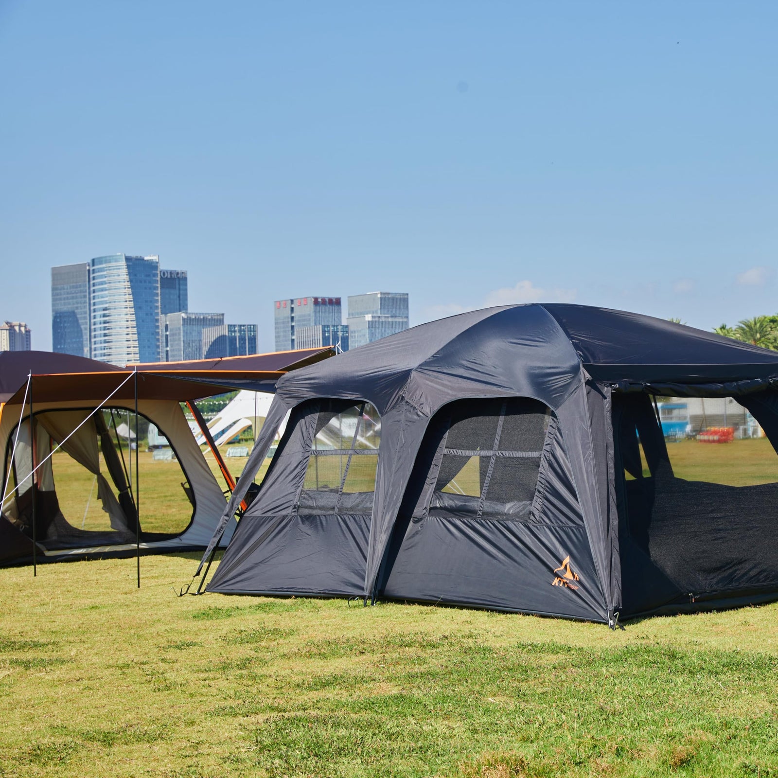 6-14 Person Waterproof Cabin Tent with 2 Rooms