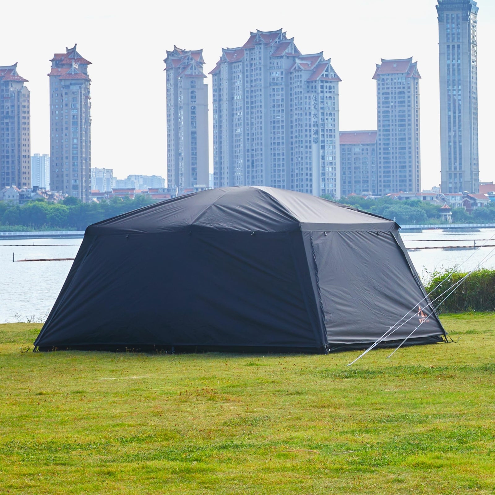 6-14 Person Waterproof Cabin Tent with 2 Rooms
