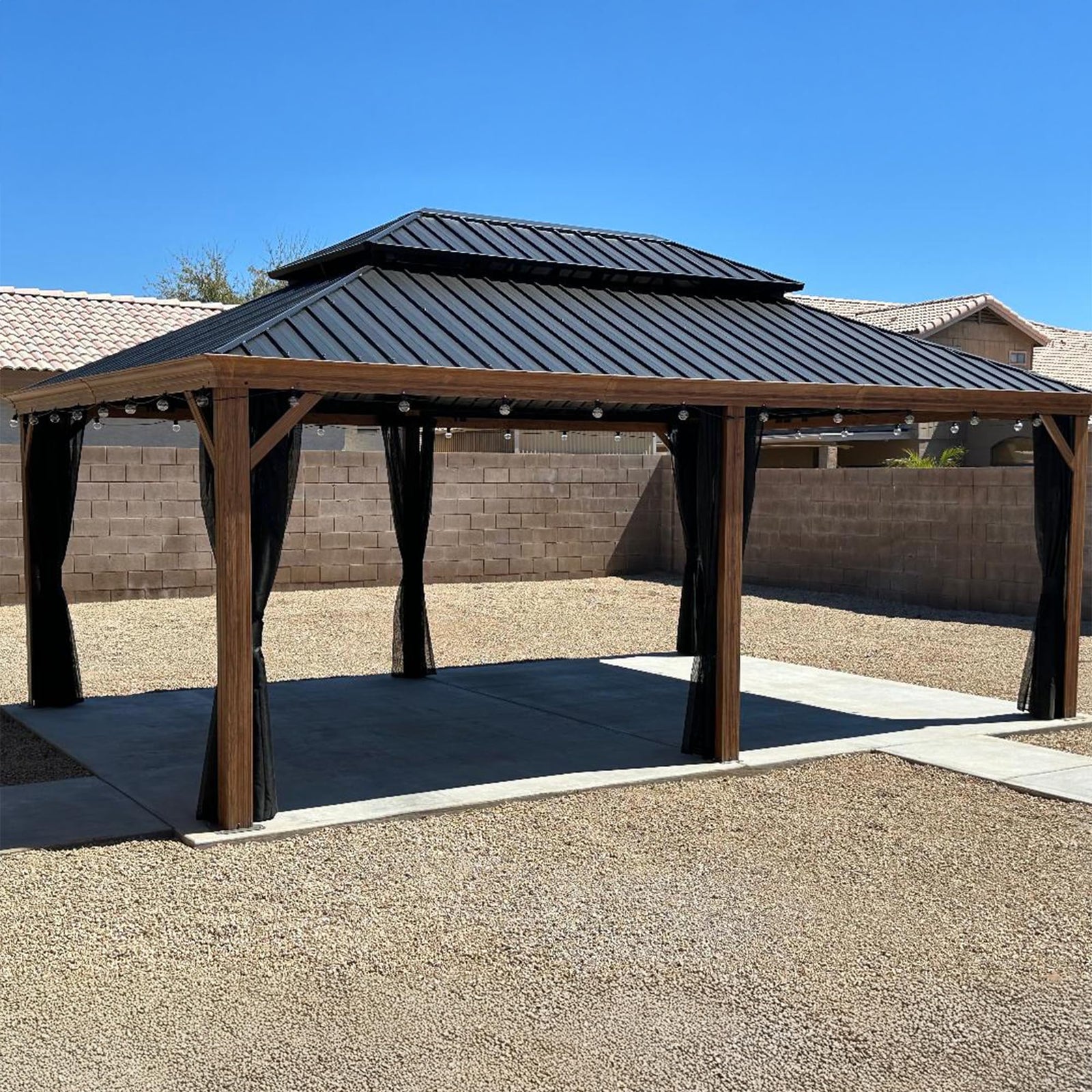 PURPLE LEAF Palace Hardtop Gazebo and Sunroom Kit