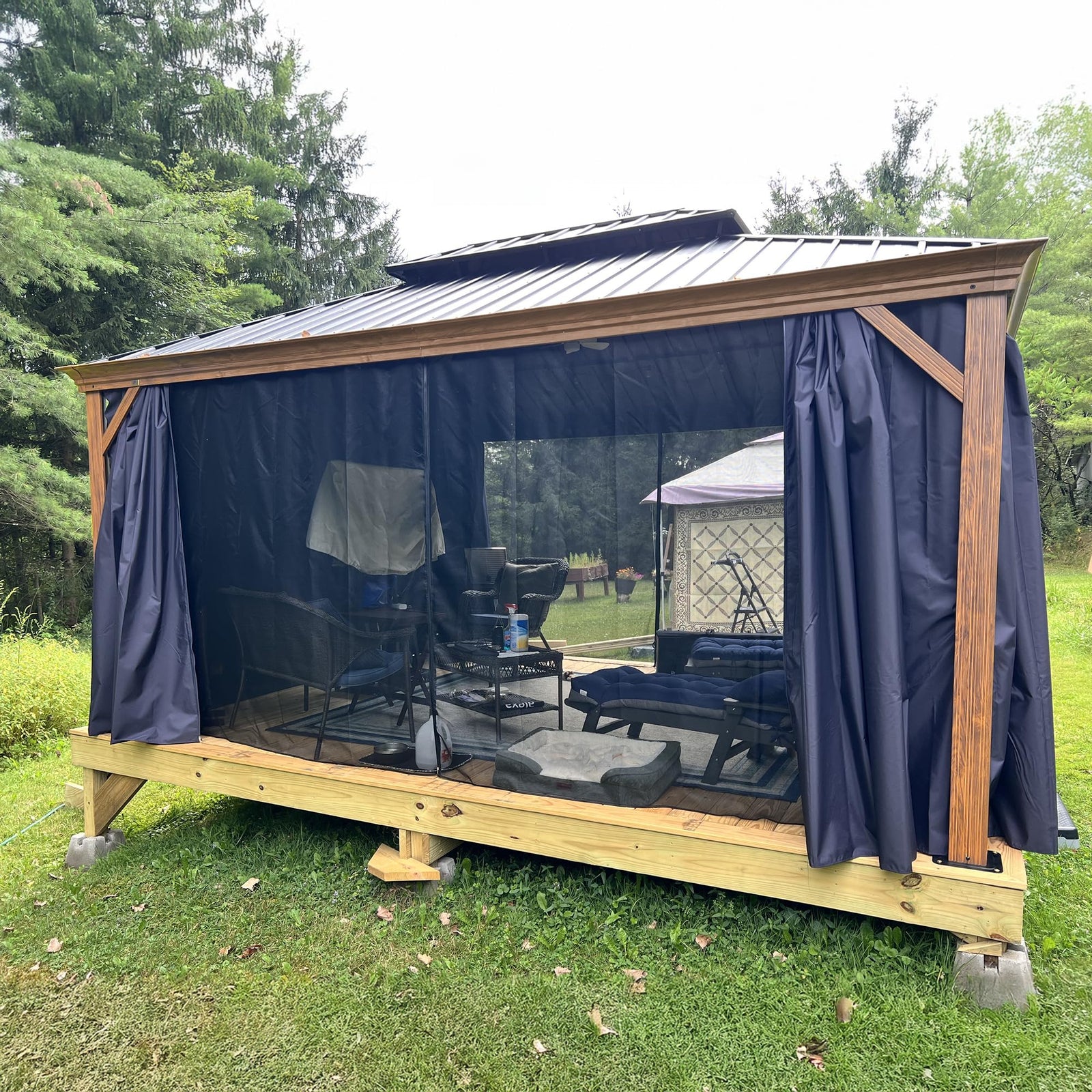 PURPLE LEAF Palace Hardtop Gazebo and Sunroom Kit