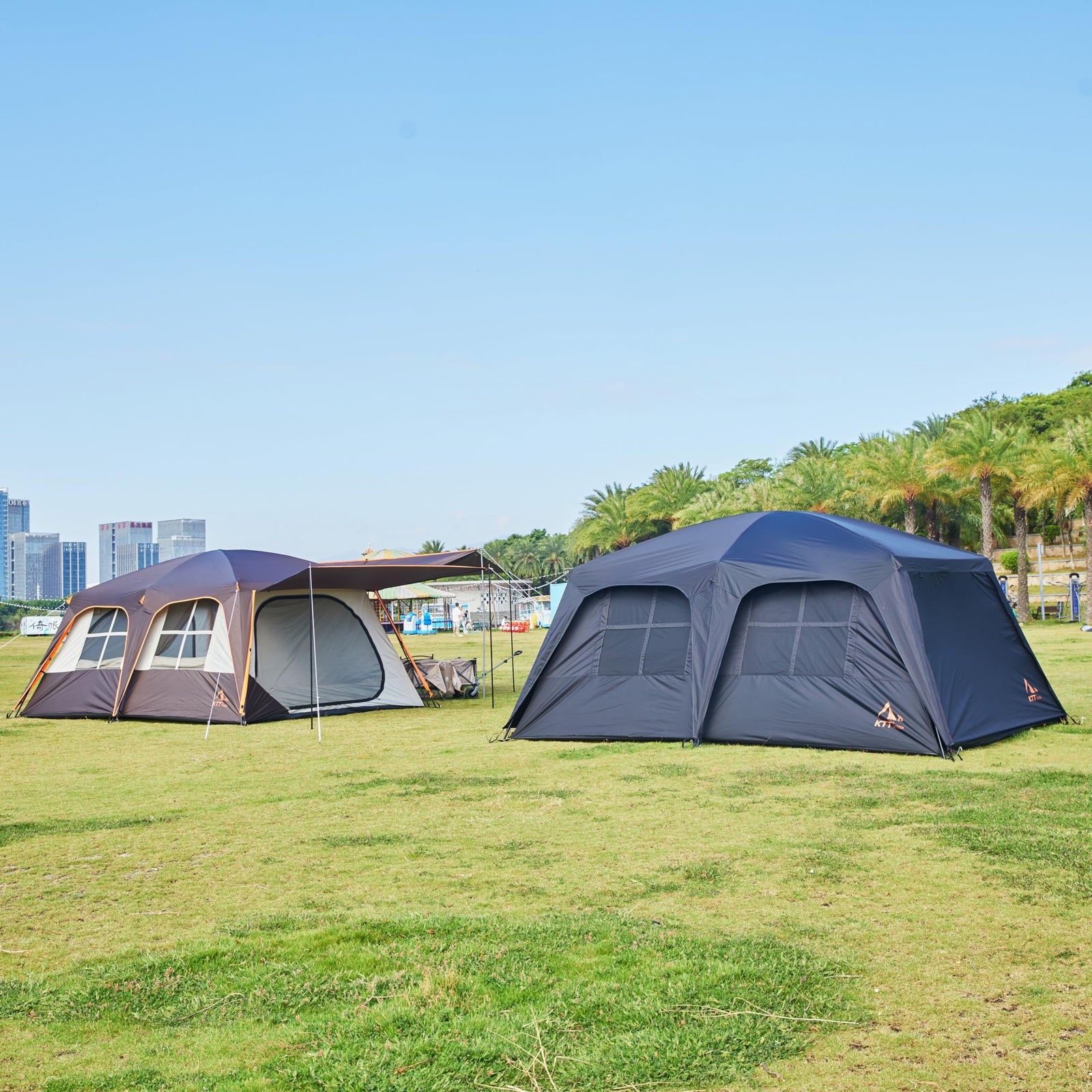 6-14 Person Waterproof Cabin Tent with 2 Rooms