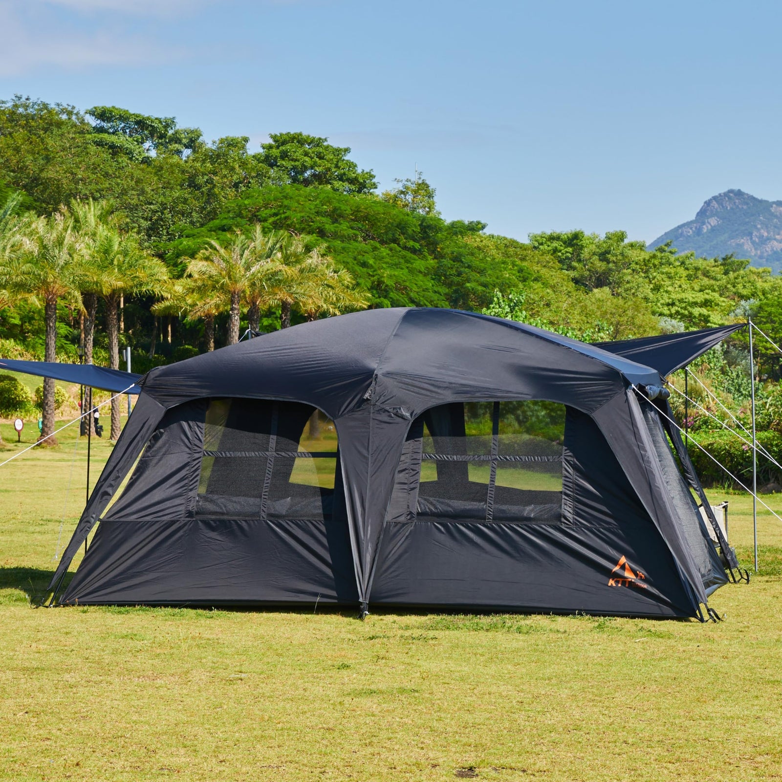 6-14 Person Waterproof Cabin Tent with 2 Rooms