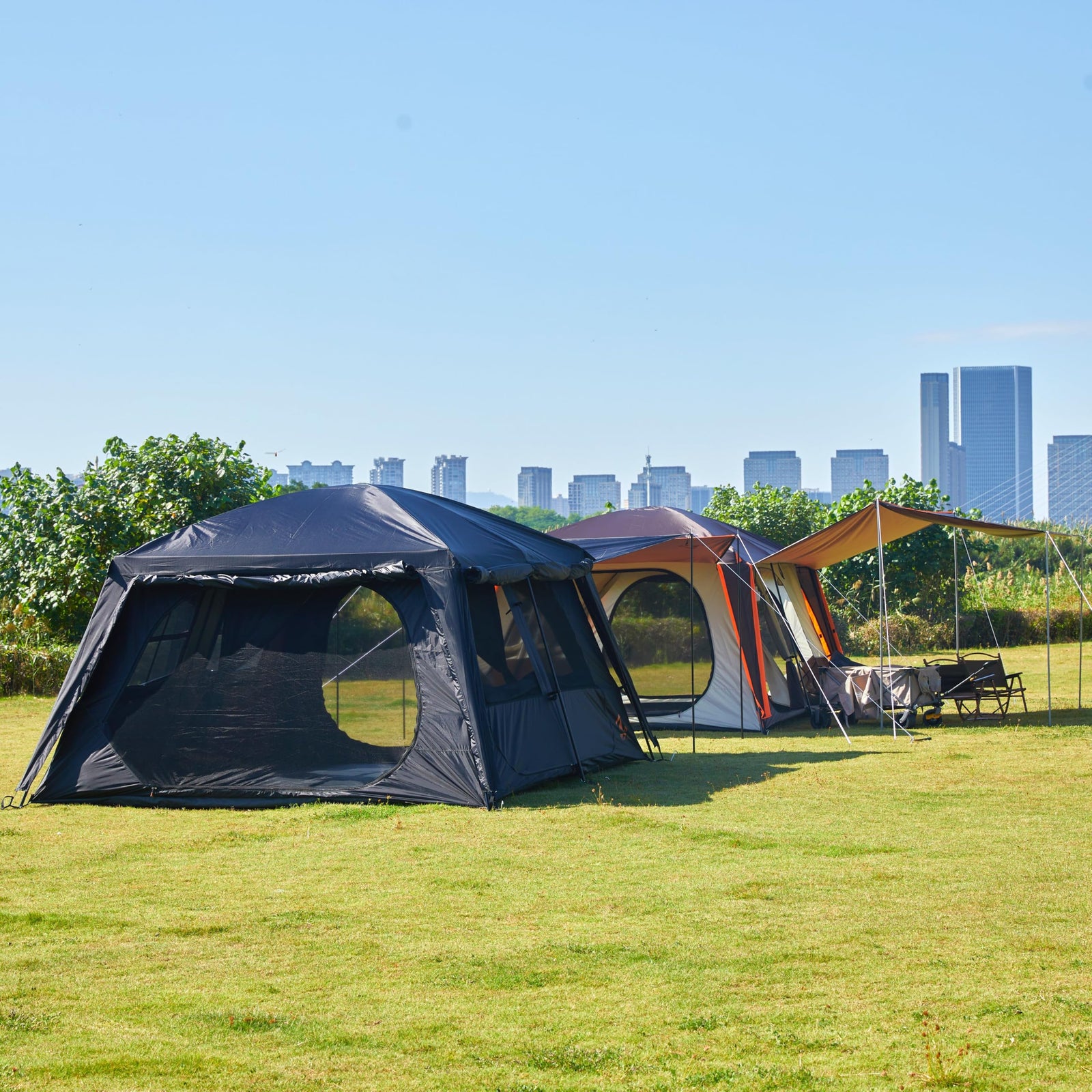 6-14 Person Waterproof Cabin Tent with 2 Rooms