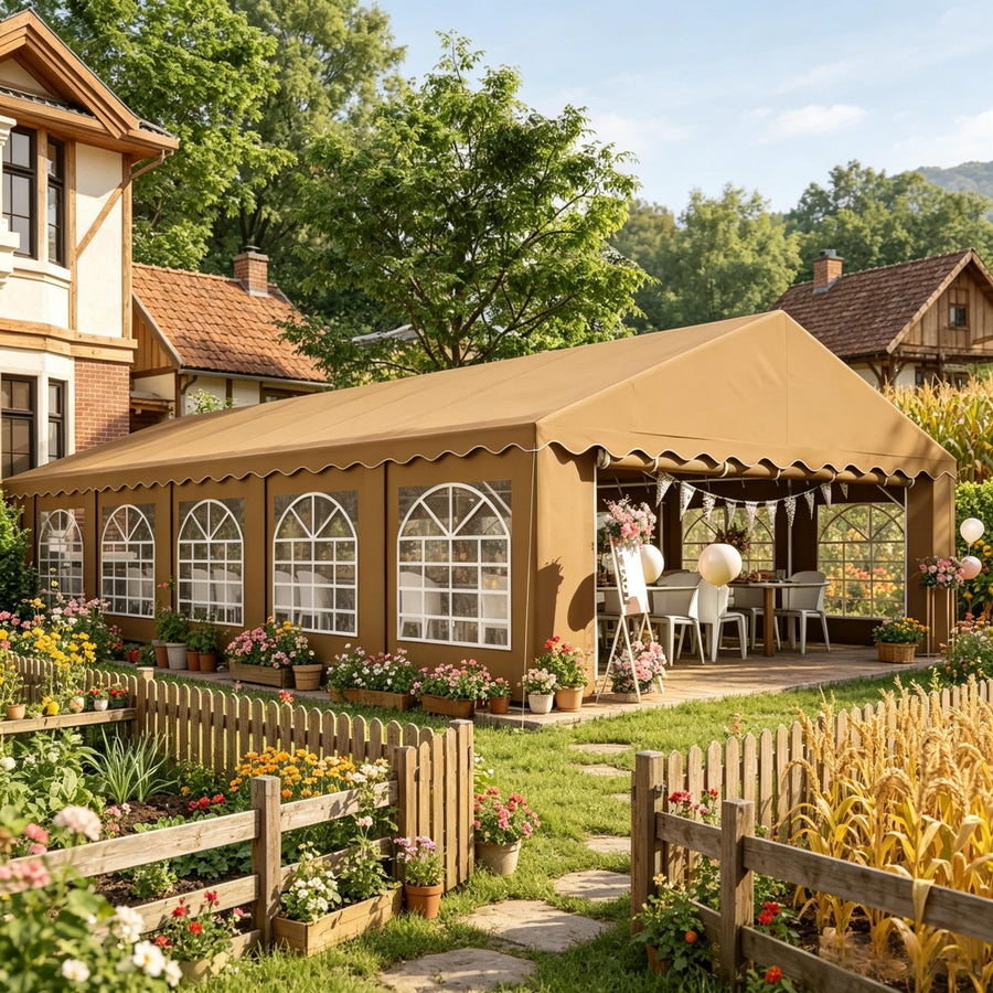 Heavy-Duty Pop-Up Event Canopy Tent with Sidewalls